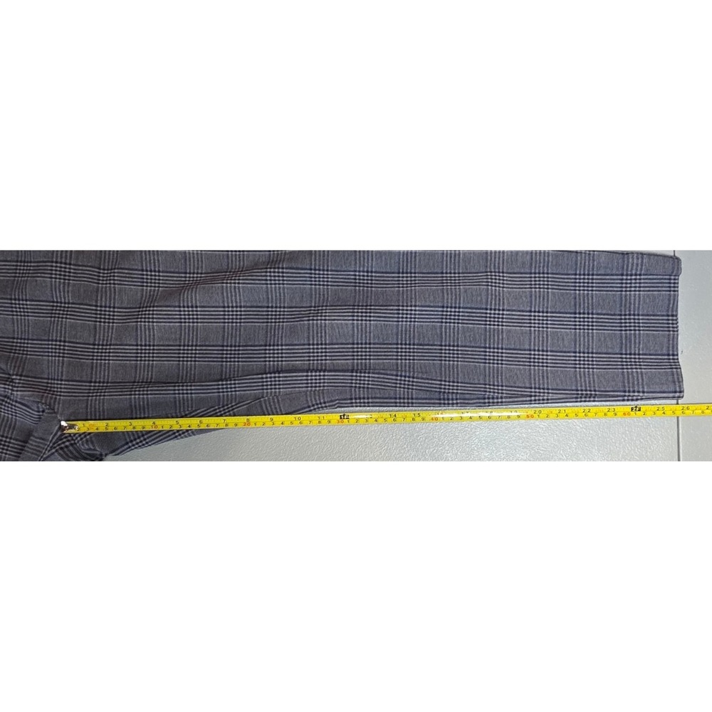 Banana Republic Womens 2 Sloan Navy Gray Plaid Ankle Pants - Picture 9 of 13